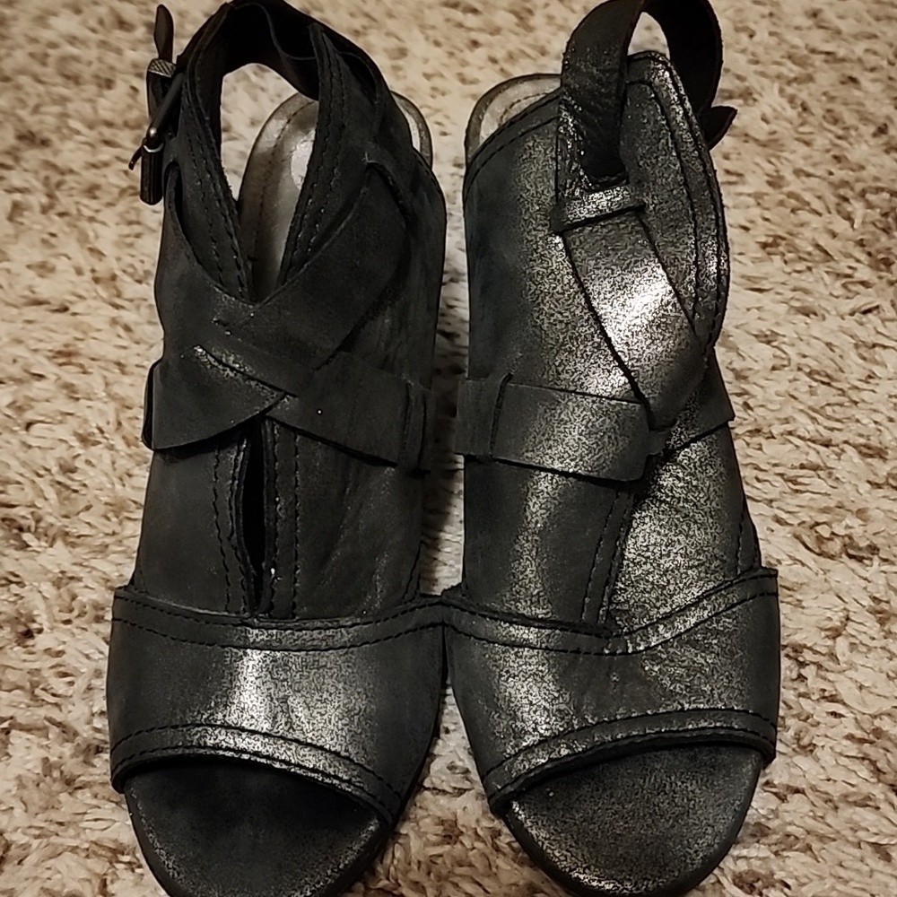 Lucca Lane Analise Stacked Heel Sandal 7.5